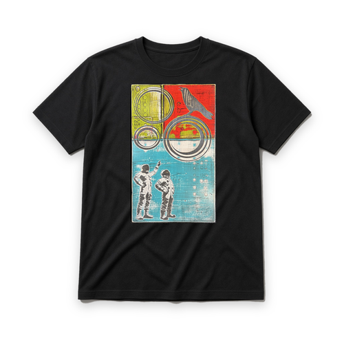 Matt Gunnell Ground Control graphic tee on SUVVO black tee