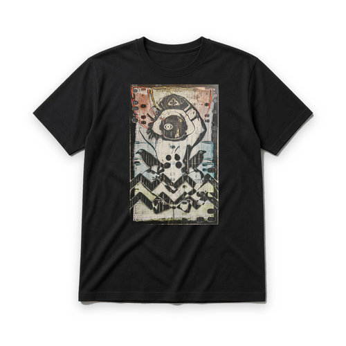 Matt Gunnell The Watcher graphic tee on SUVVO black tee